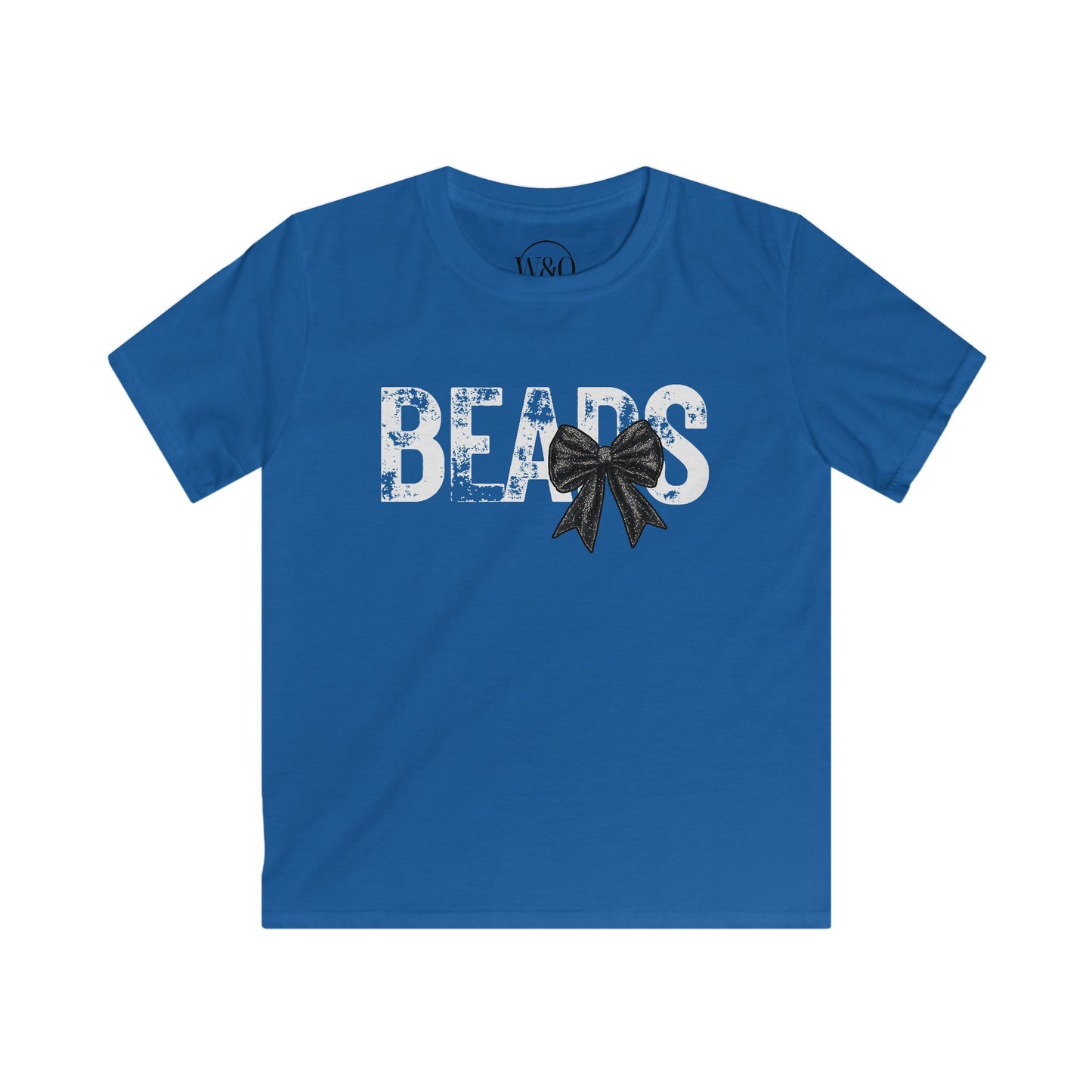 Bears Bow Tee - Youth |Gildan Softstyle