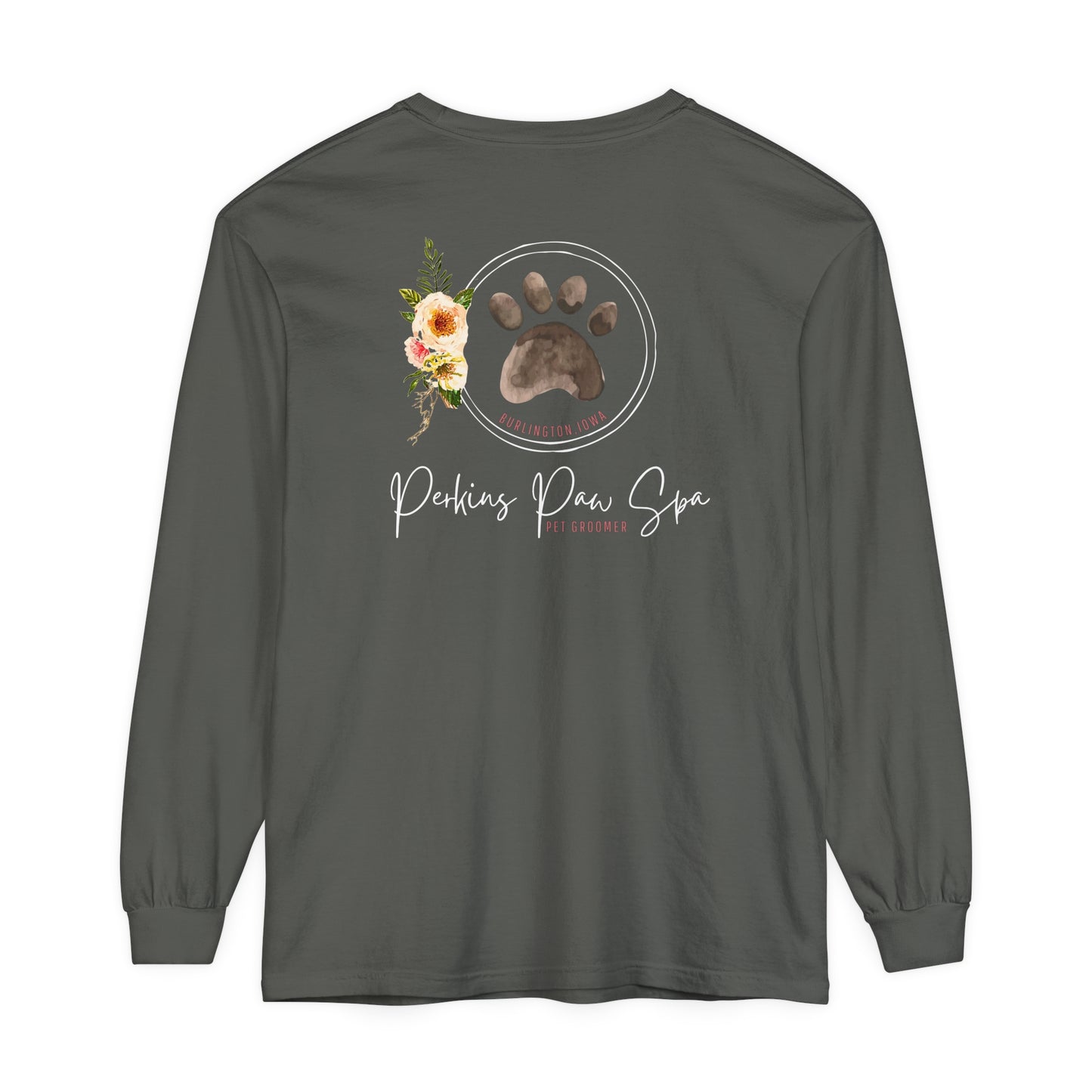 Perkins Paw Spa Back Design Long Sleeve
