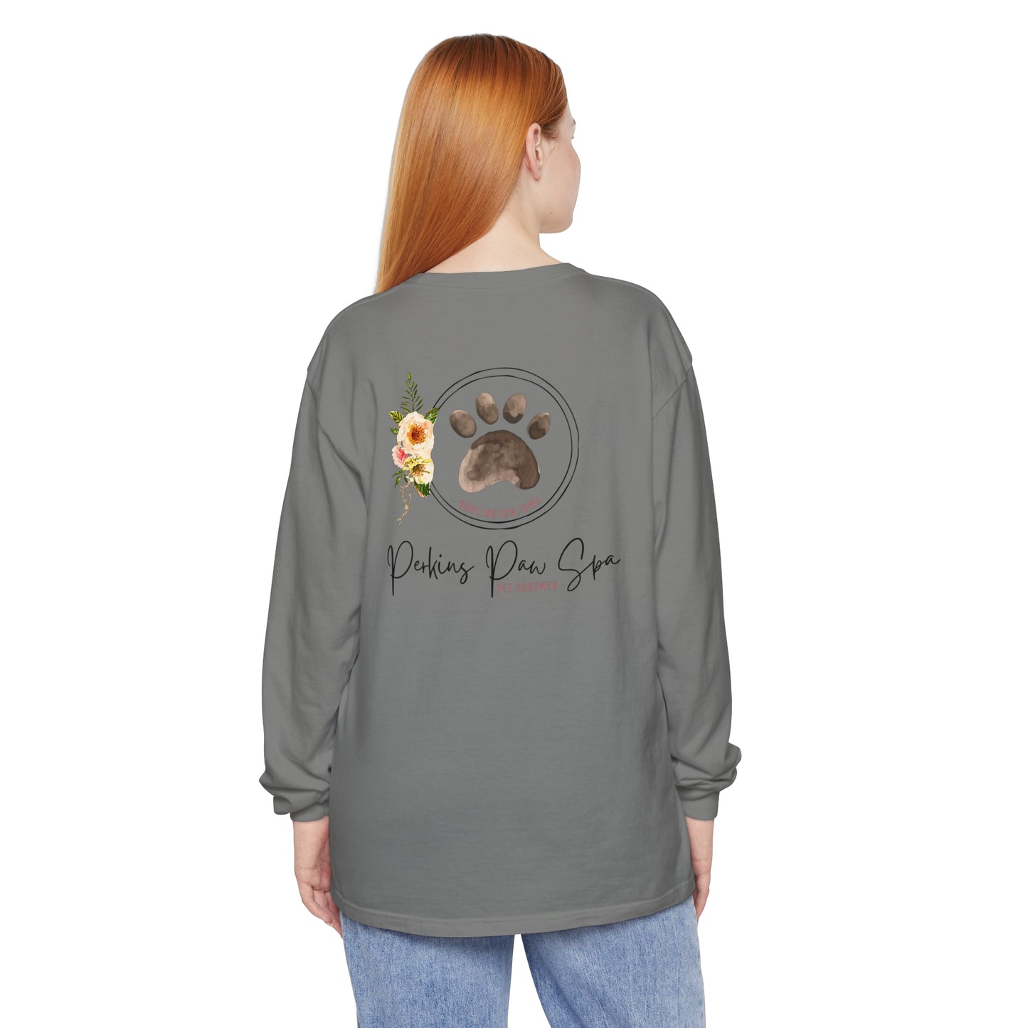 Perkins Paw Spa Back Design Long Sleeve