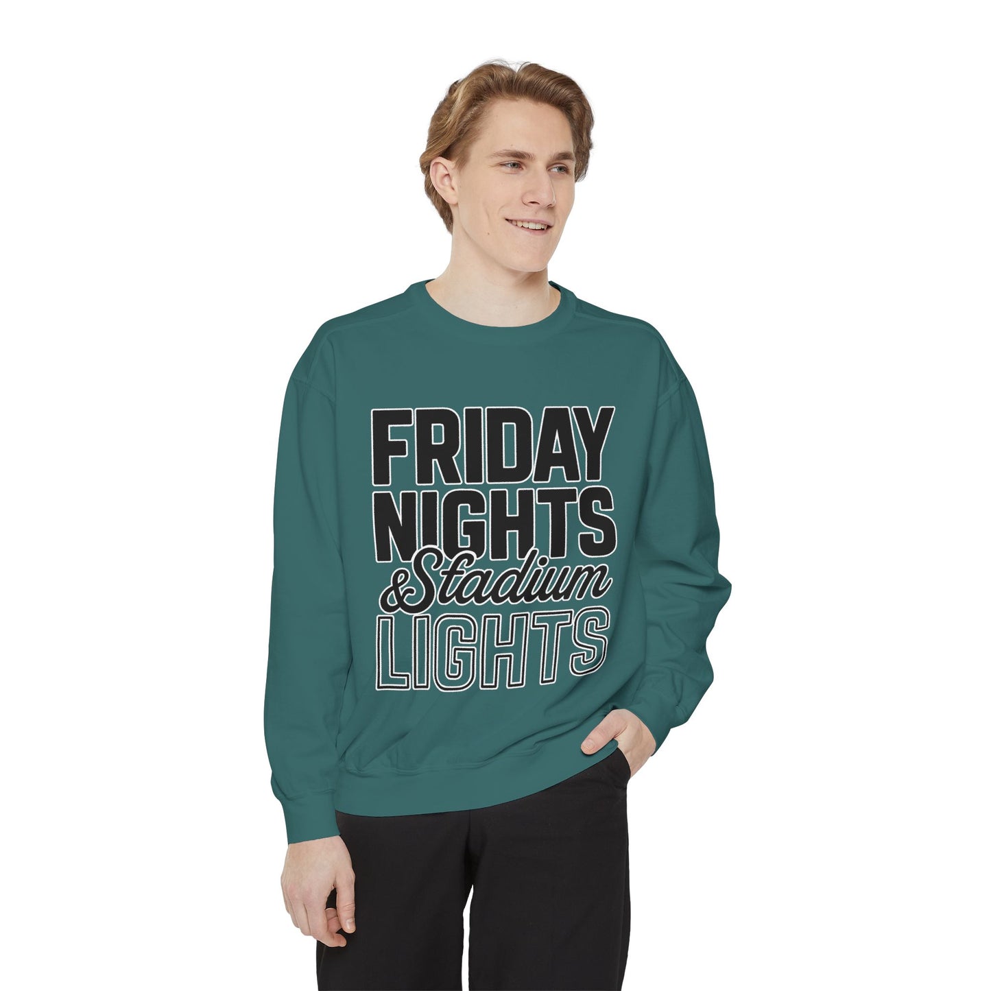 Friday Nights & Stadium Lights Sweatshirt | Comfort Colors