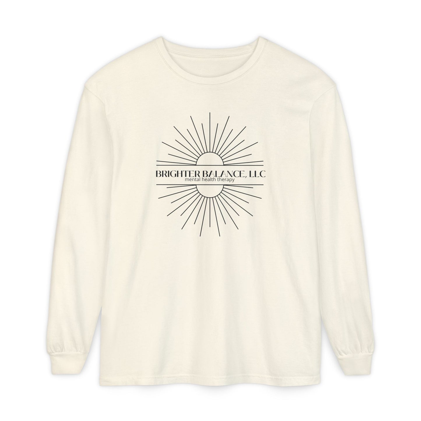 Brighter Balance Unisex Garment-dyed Long Sleeve T-Shirt | Comfort Colors