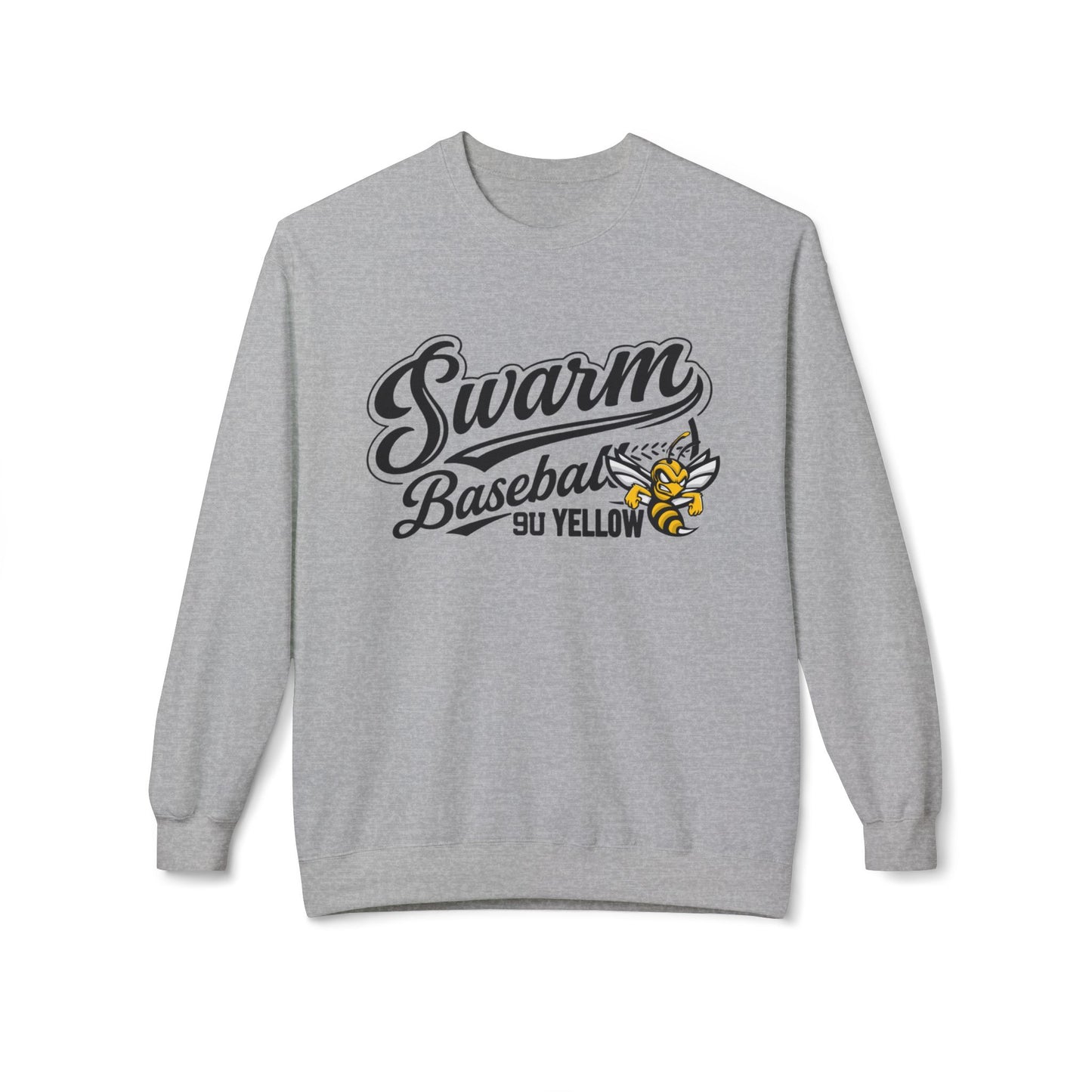 Swarm 9U "2" ADULT Baseball Crewneck | Gildan Softstyle