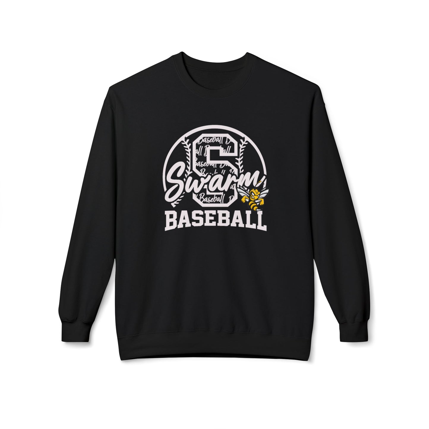 Swarm "S" ADULT Baseball Crewneck | Gildan Softstyle
