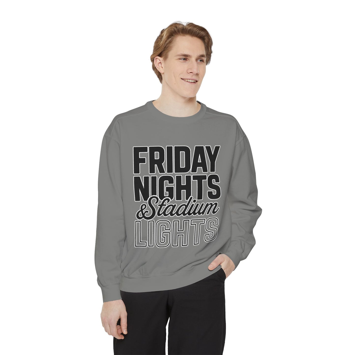 Friday Nights & Stadium Lights Sweatshirt | Comfort Colors