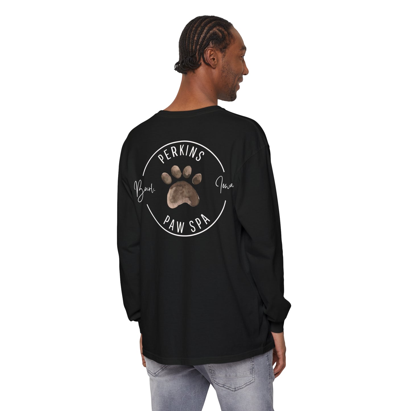 Perkins Paw Spa Long Sleeve Front/Back (2)