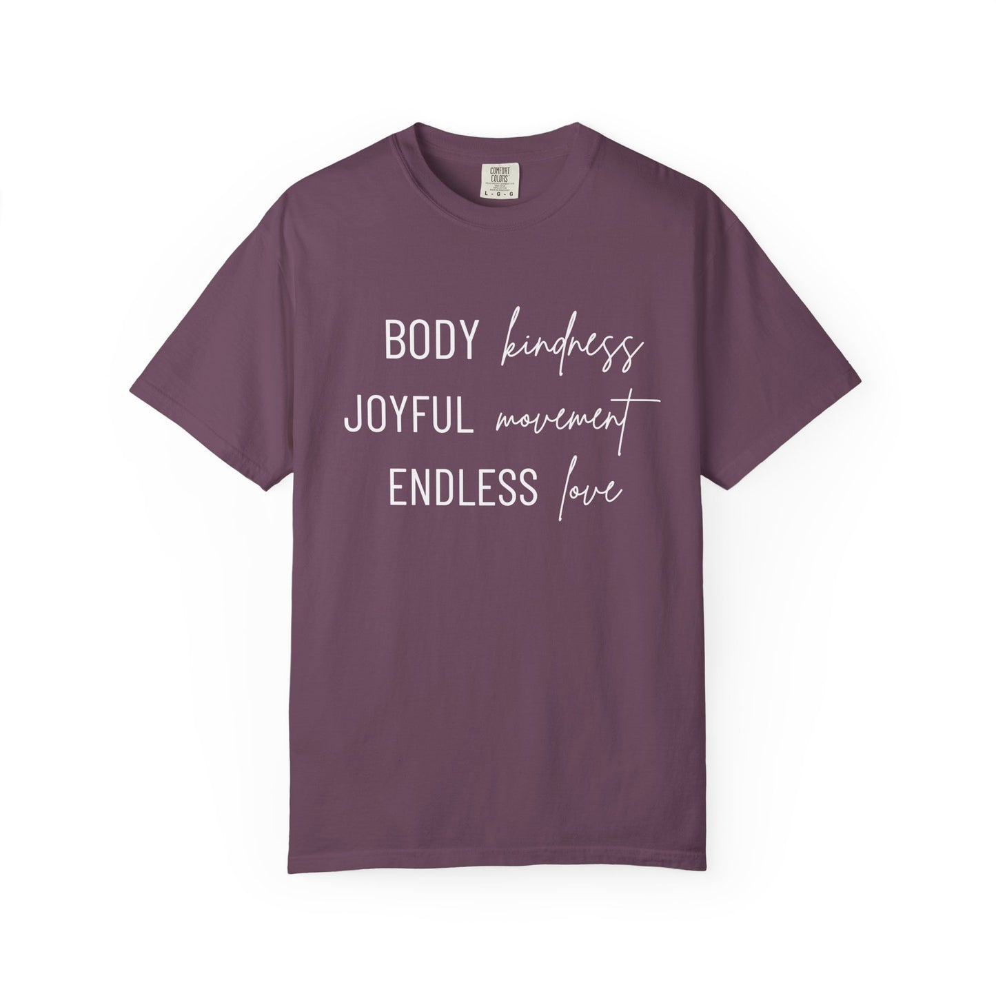 KML Kindness, Movement, Love T-shirt| Comfort Colors