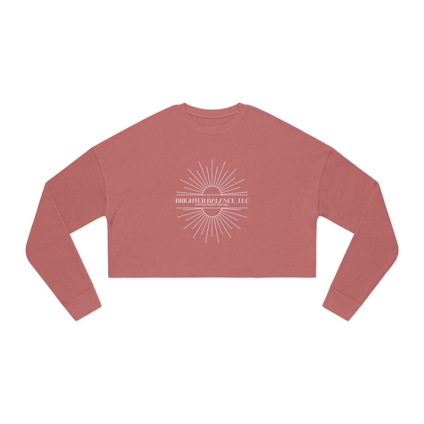 Brighter Balance Women's Cropped Sweatshirt | Bella Canvas
