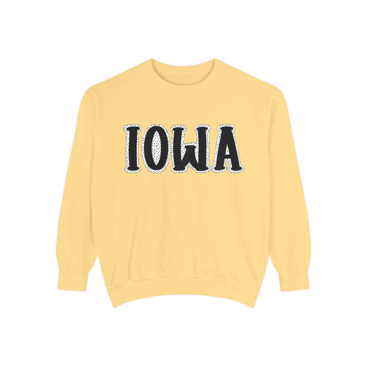 Iowa Roots | Iowa Dot Frame | Adult Crewneck | Comfort Colors | In Stock