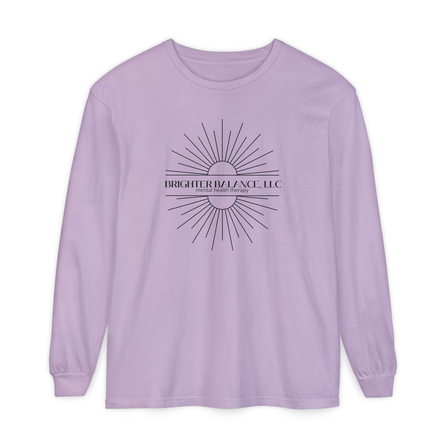 Brighter Balance Unisex Garment-dyed Long Sleeve T-Shirt | Comfort Colors