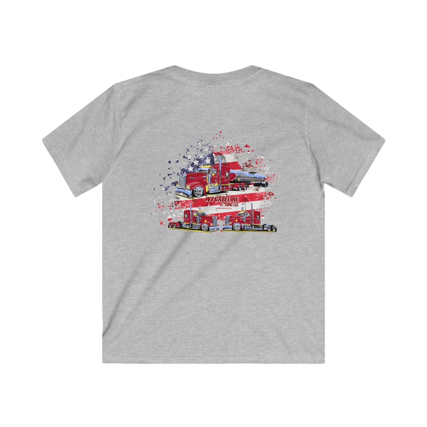 WT Gabeline Trucking YOUTH Tee 185, 189, 195 | Gildan Softstyle