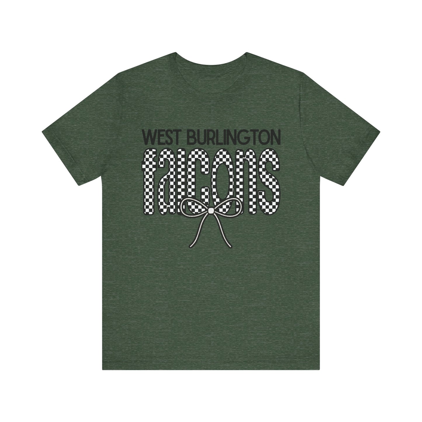 Falcons Checkered Bow Unisex Tee