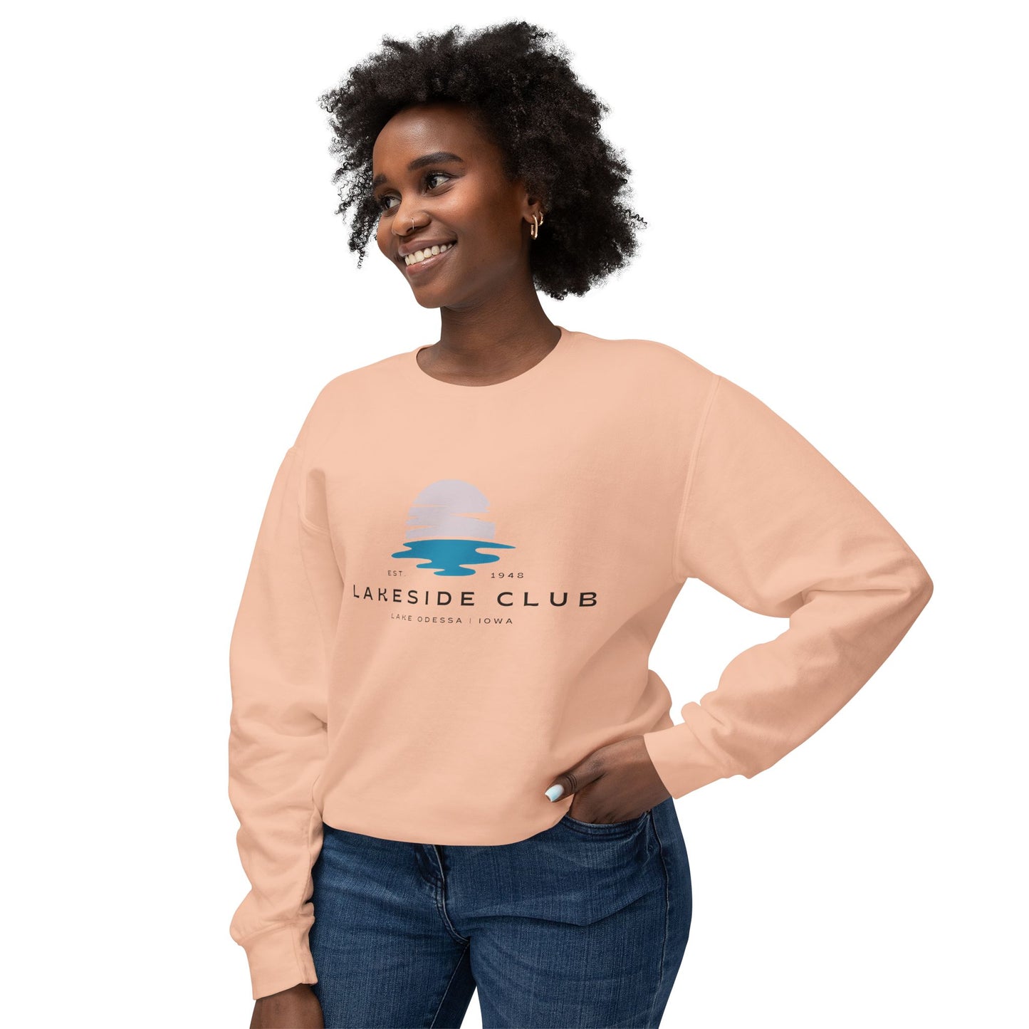 Lakeside Club Unisex Lightweight Crewneck Sweatshirt