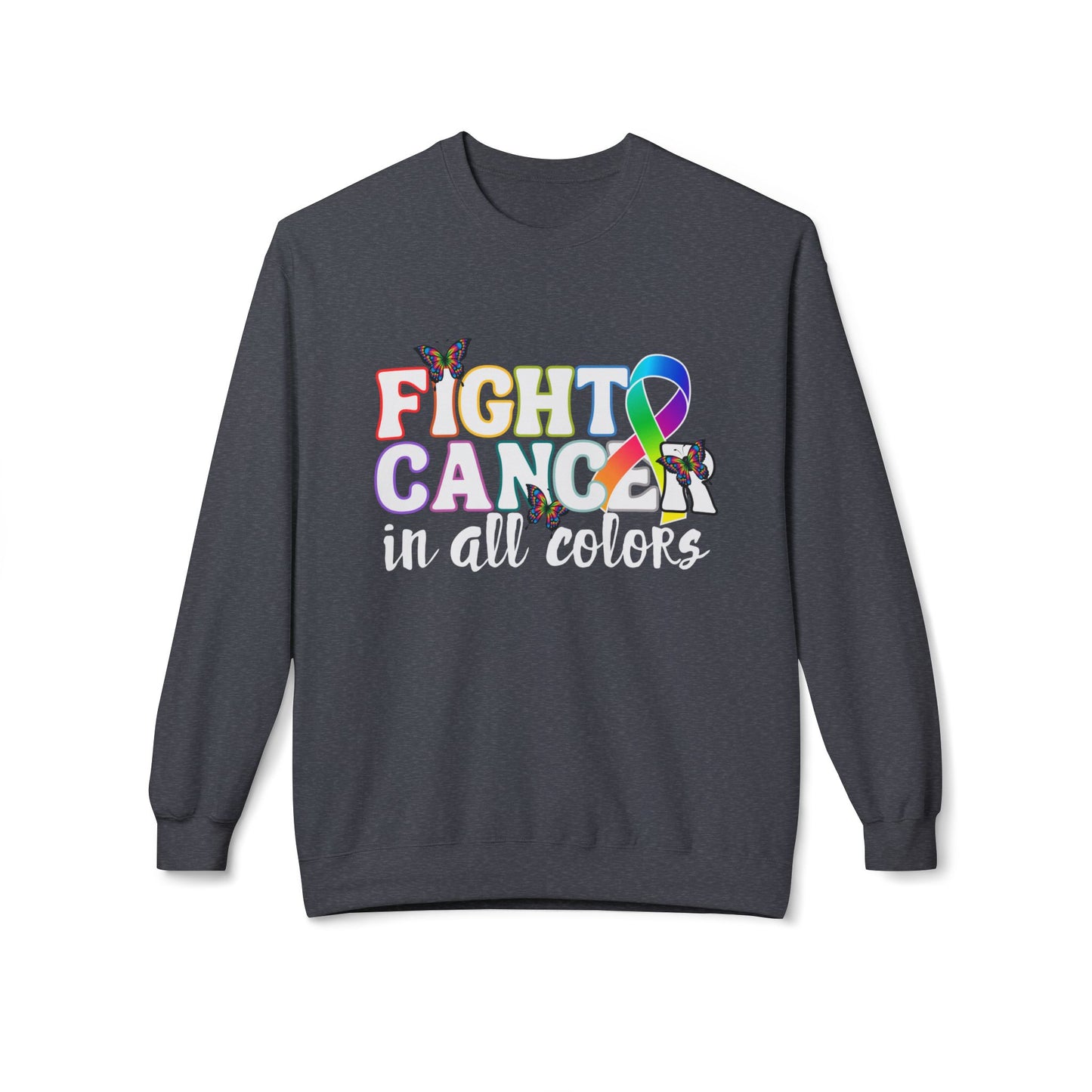 Crewneck Sweatshirt - Fight Cancer in All Colors