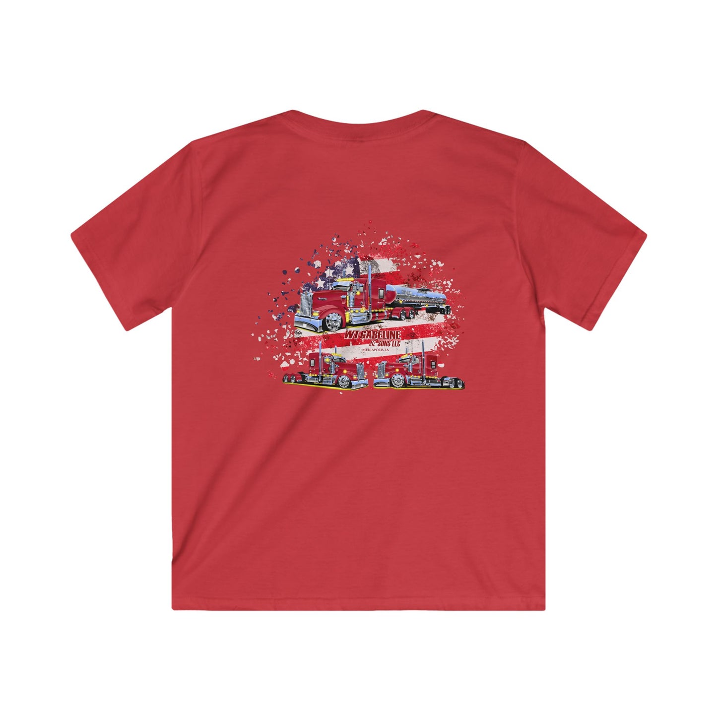WT Gabeline Trucking YOUTH Tee 185, 189, 195 | Gildan Softstyle
