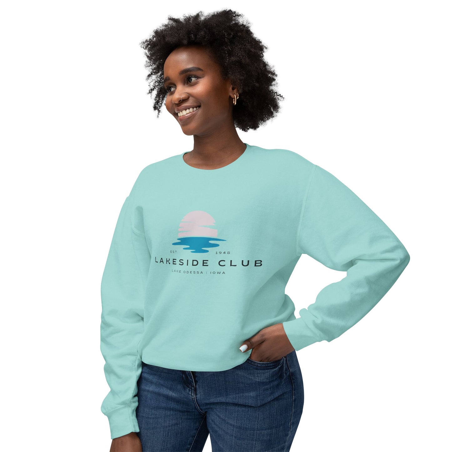 Lakeside Club Unisex Lightweight Crewneck Sweatshirt
