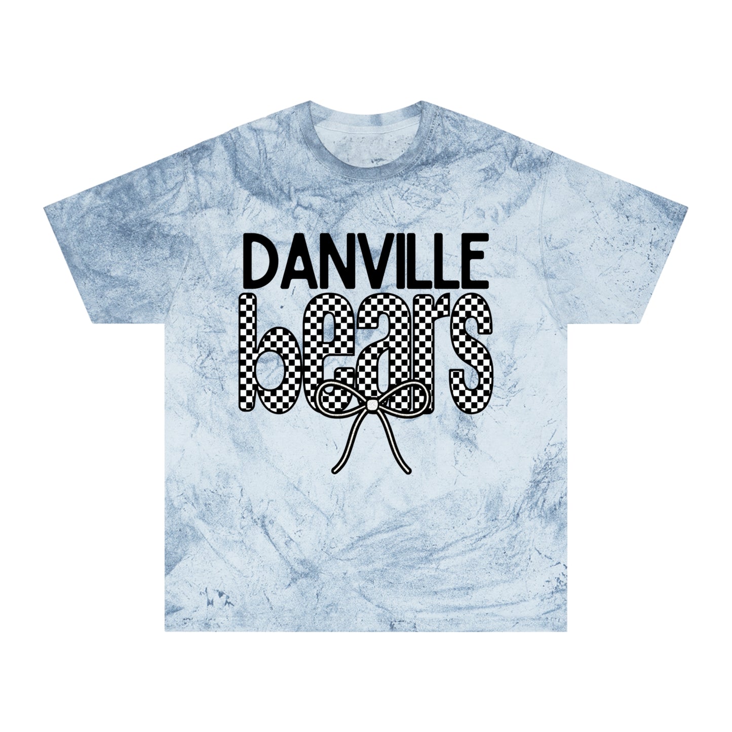 Bears Checkered Bow Colorblast T-Shirt| Comfort Colors- Available Now