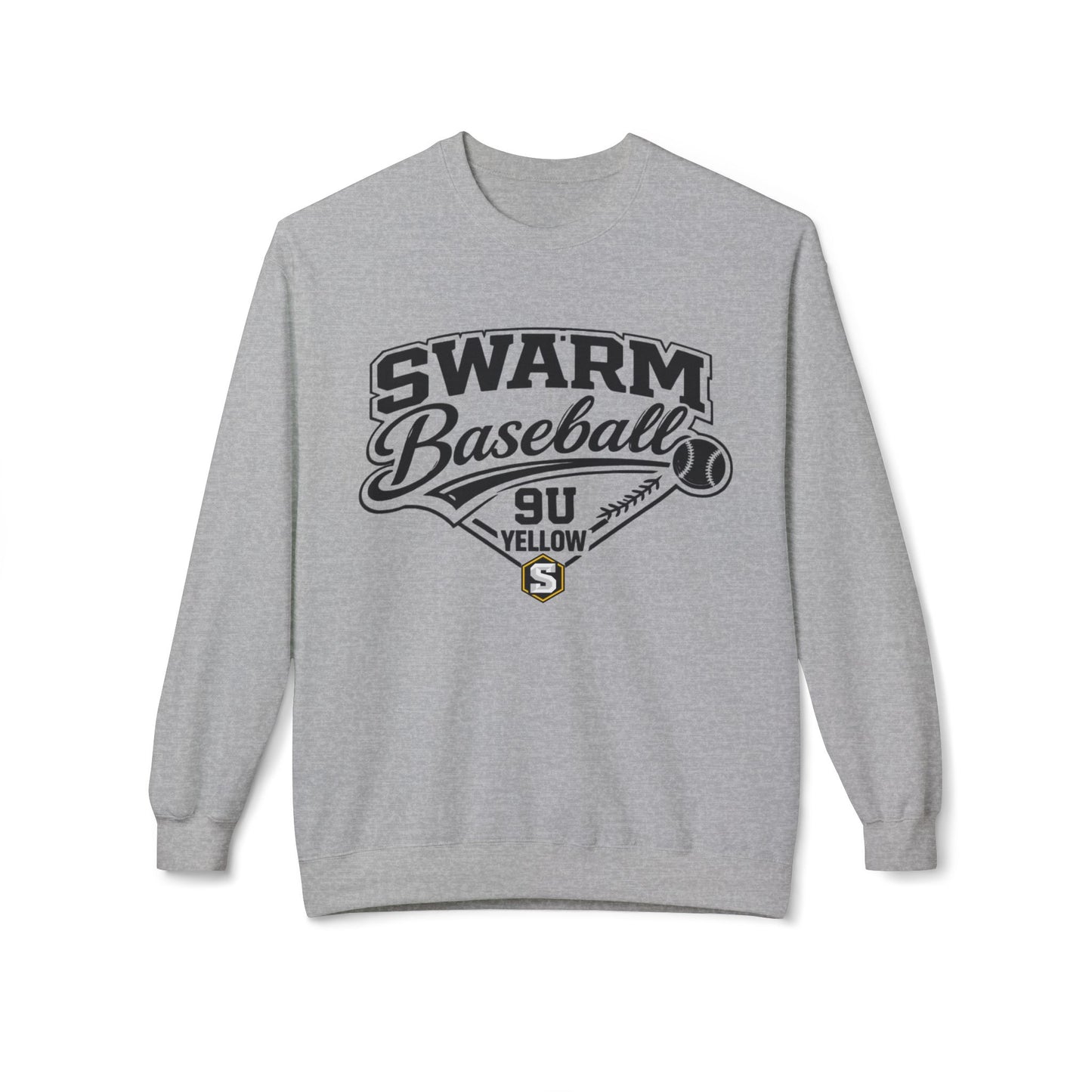 Swarm 9U "1" ADULT Baseball Crewneck | Gildan Softstyle