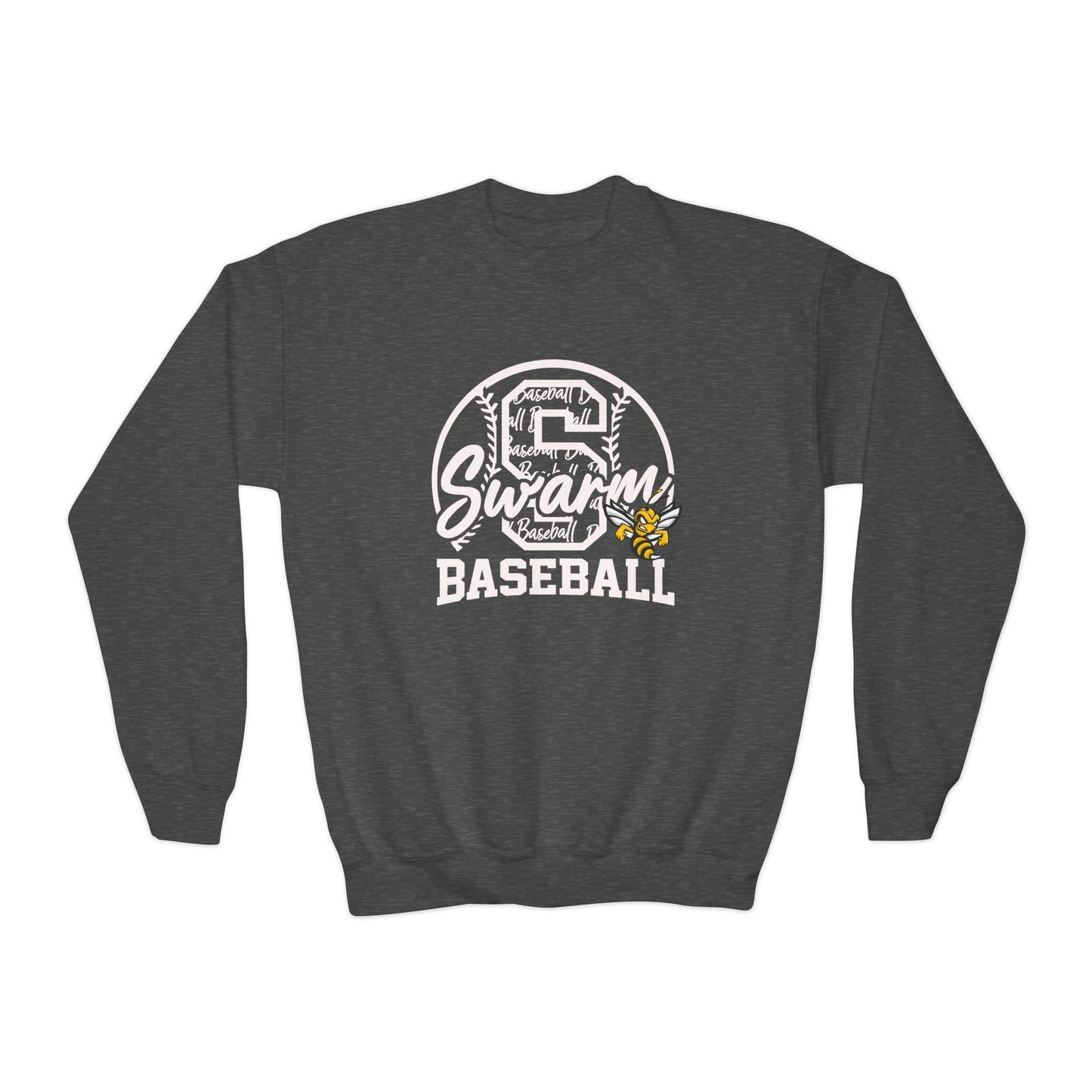 Swarm "S" YOUTH Baseball Crewneck | Gildan Heavy Duty