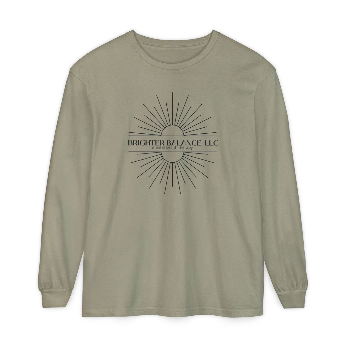 Brighter Balance Unisex Garment-dyed Long Sleeve T-Shirt | Comfort Colors