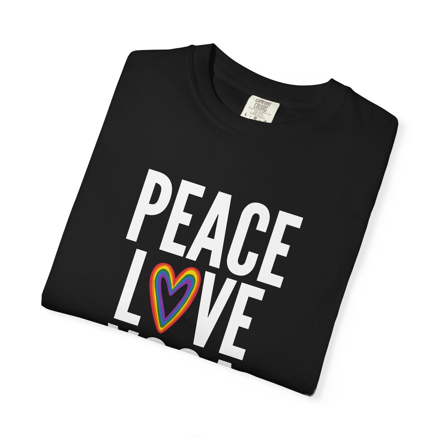 KML Peace Love Yoga T-Shirt | Comfort Colors
