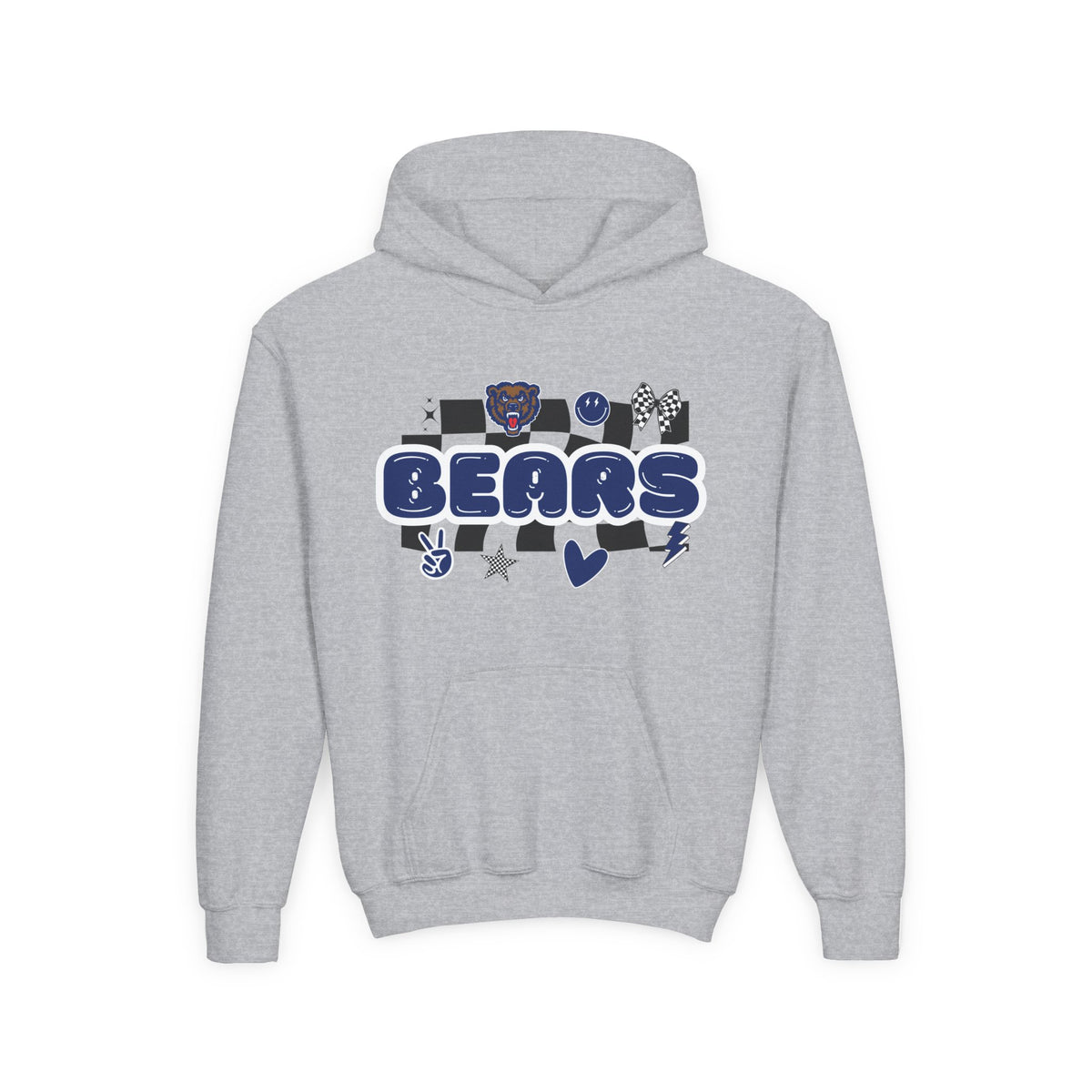 Danville Bears | Retro Icons | Youth Hoodie | Gildan Heavy Cotton