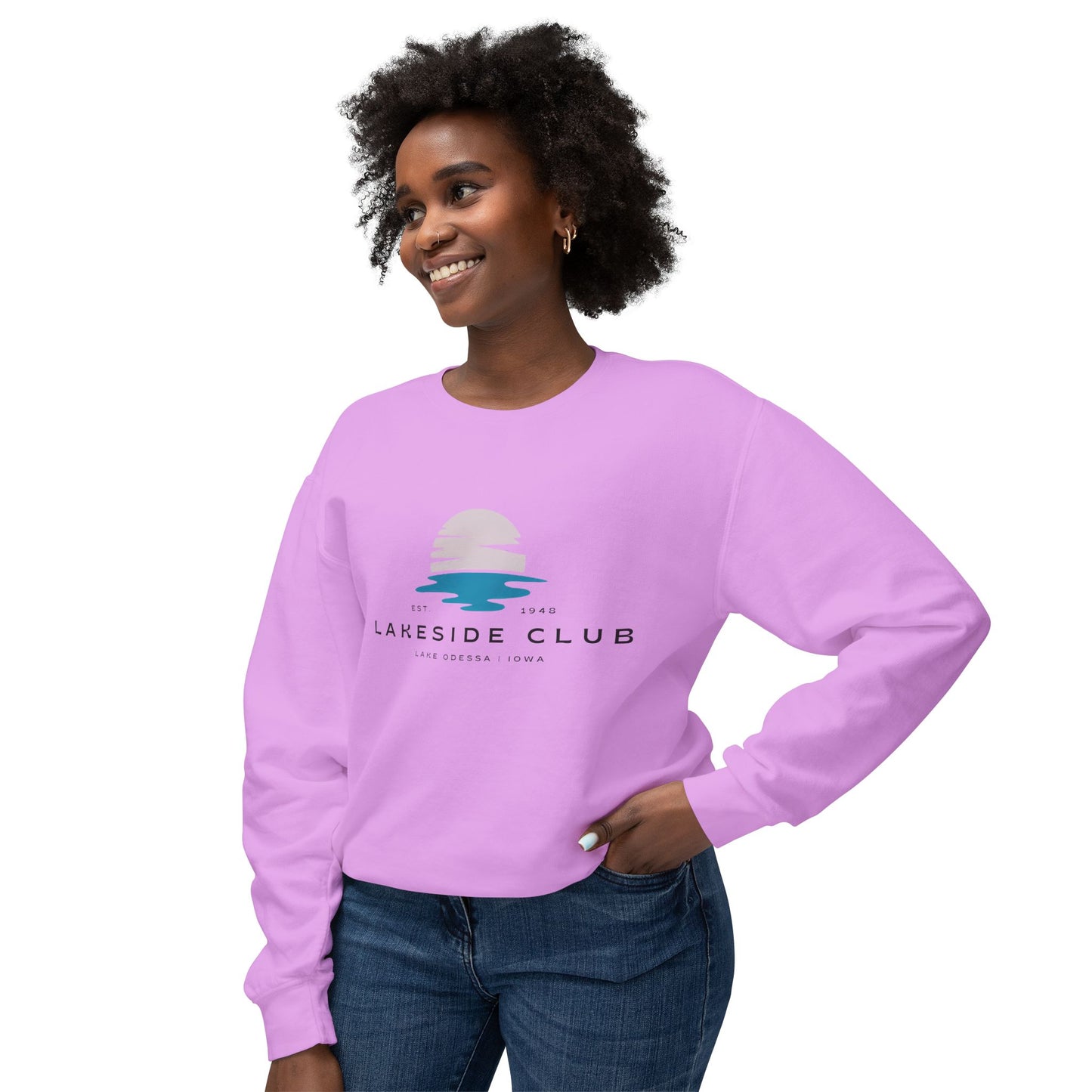 Lakeside Club Unisex Lightweight Crewneck Sweatshirt