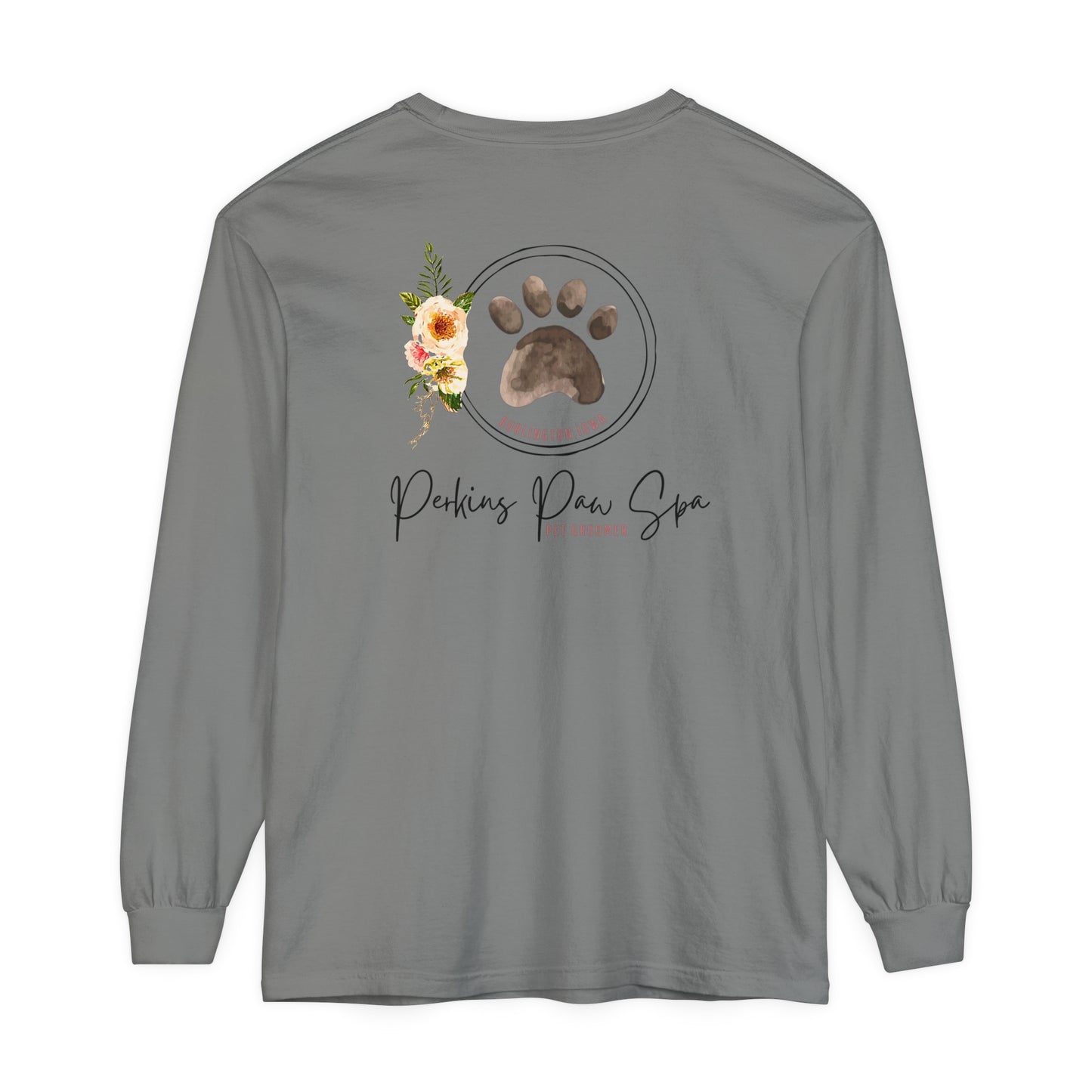 Perkins Paw Spa Back Design Long Sleeve