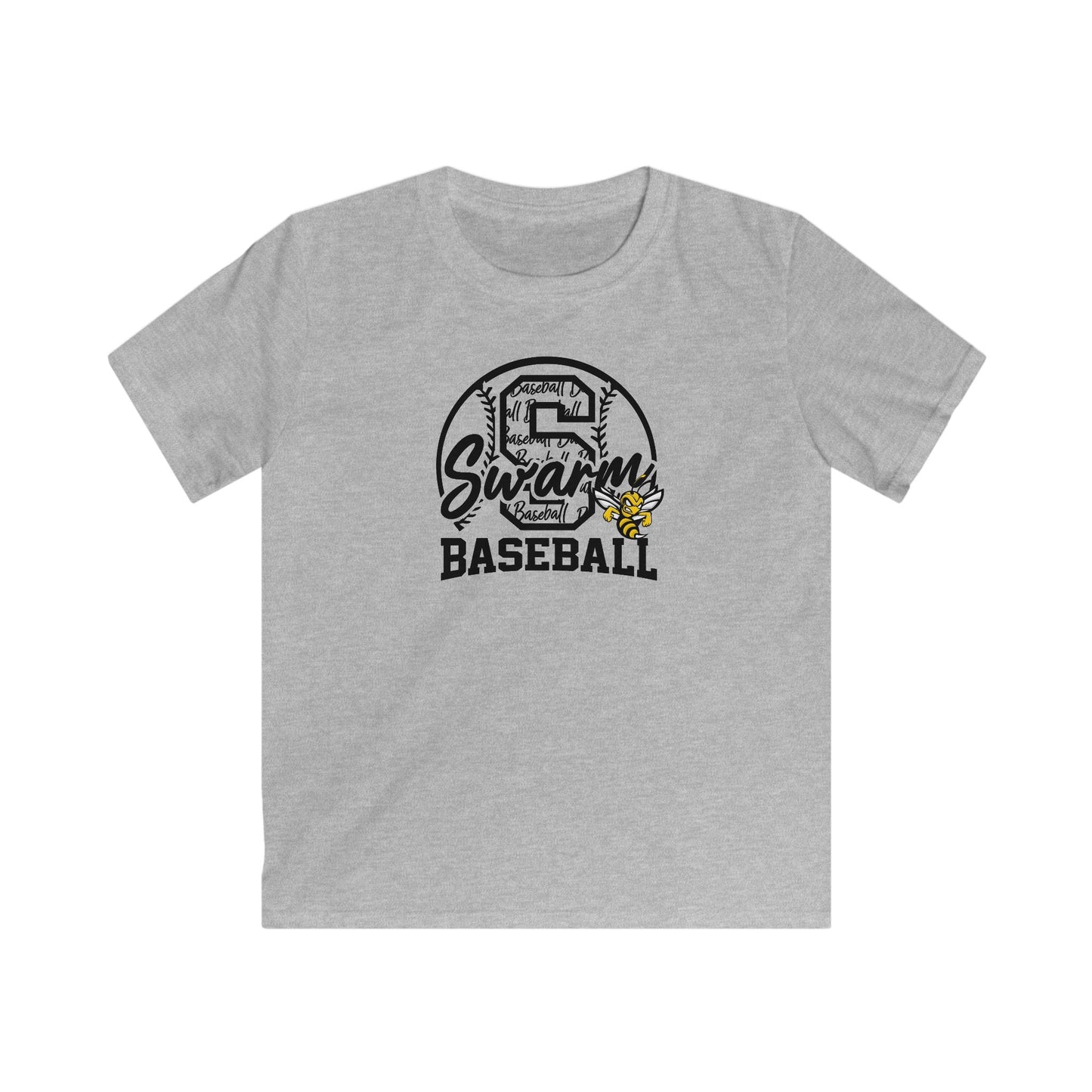 Swarm "S" YOUTH Baseball Tee | Gildan Softstyle