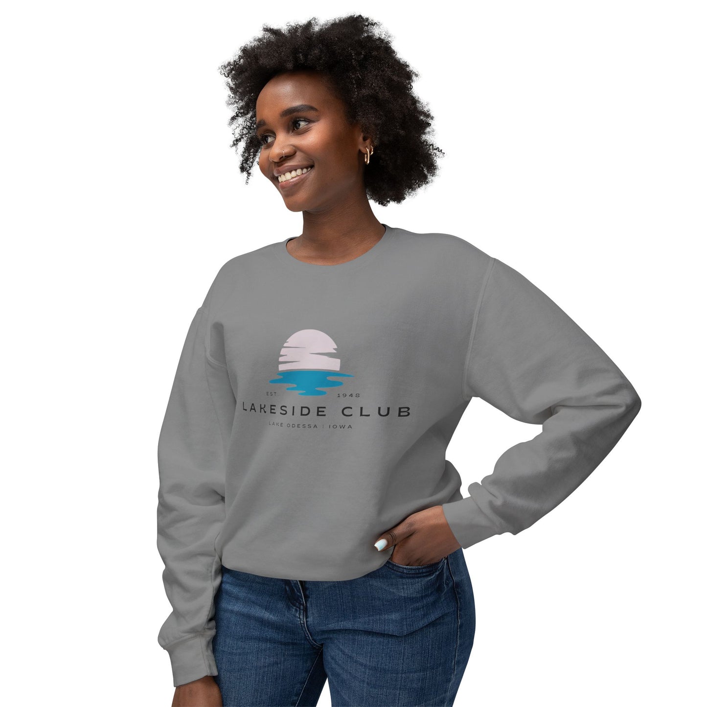 Lakeside Club Unisex Lightweight Crewneck Sweatshirt