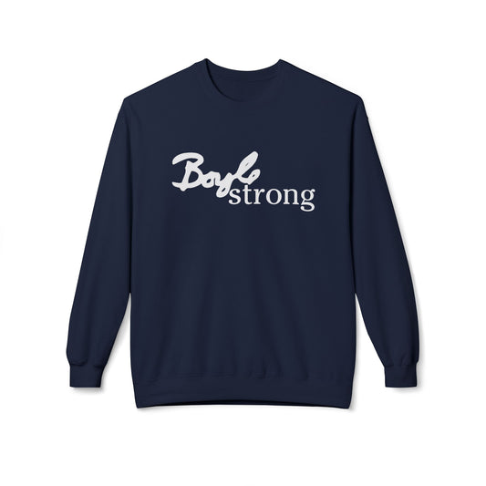 Boyle Strong Softstyle Fleece Crewneck Sweatshirt (front only) | JAN TOP SELLER
