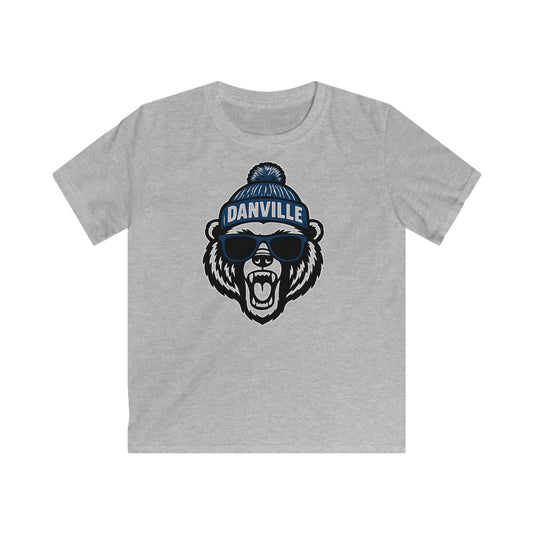 Youth Bear with Shades T-Shirt | Gildan Soft-Style