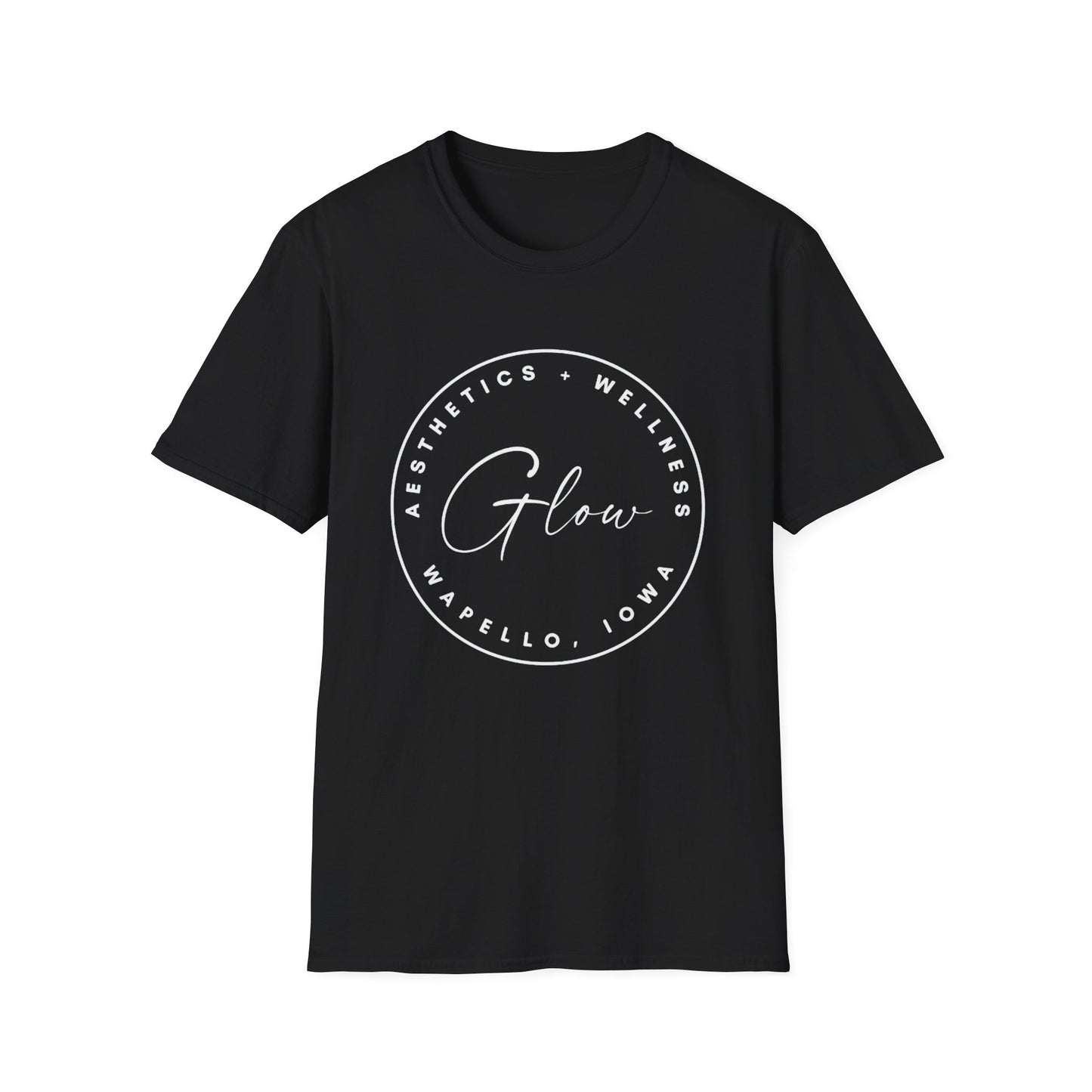 Glow Circle Logo FRONT T-Shirt | Gildan Soft-Style