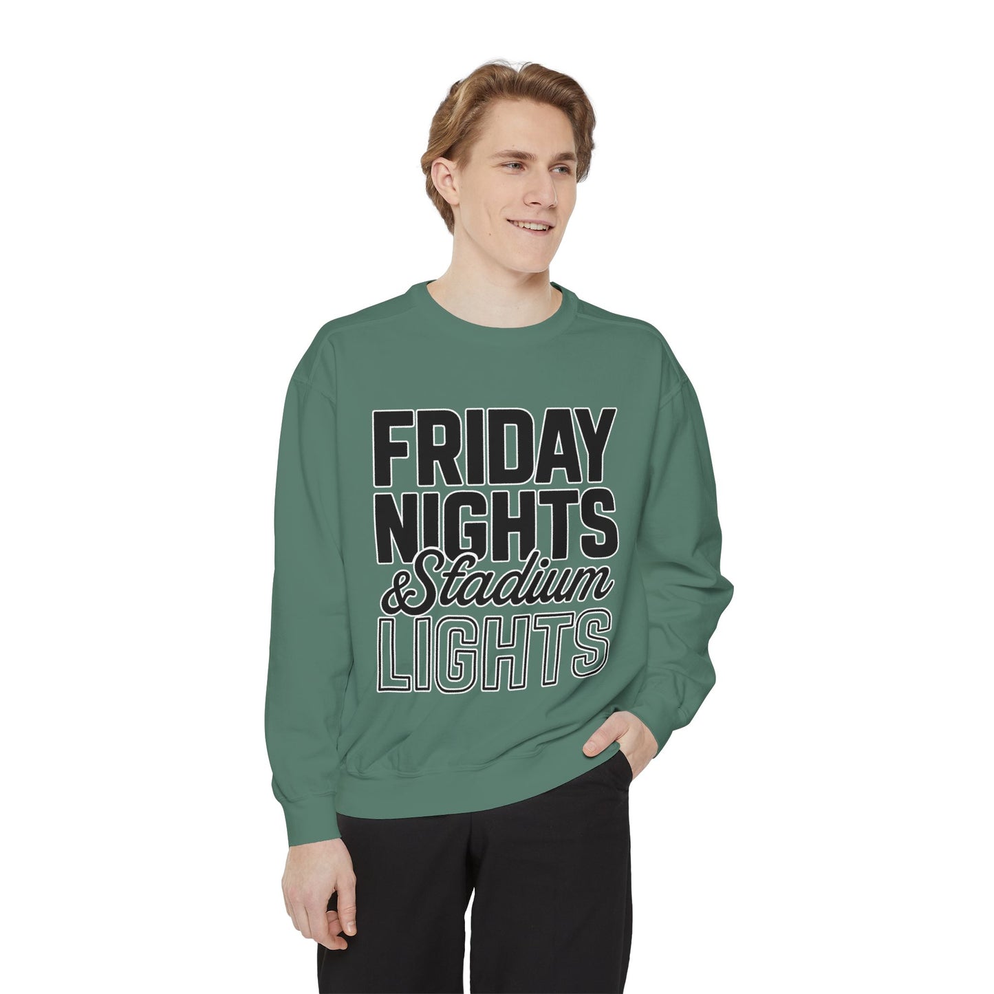 Friday Nights & Stadium Lights Sweatshirt | Comfort Colors