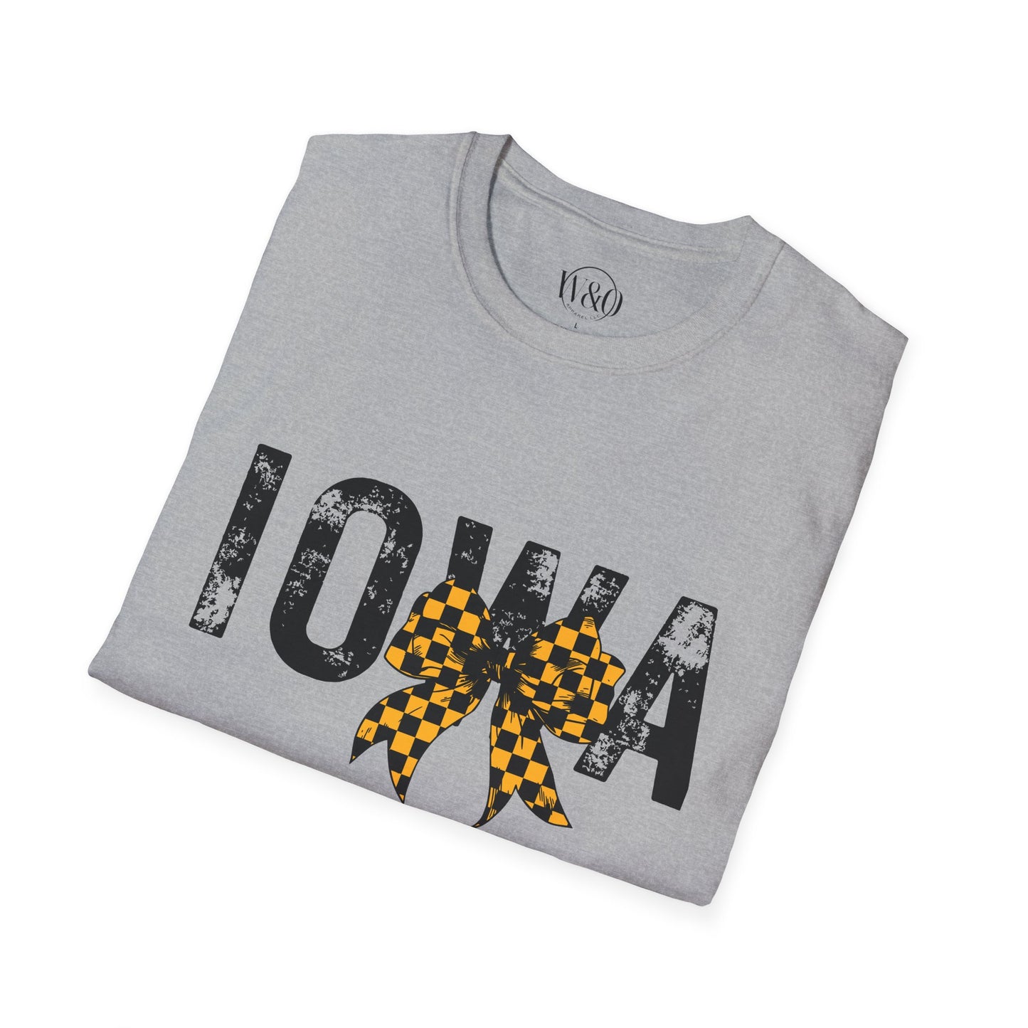 Iowa Black & Gold Bow T-Shirt