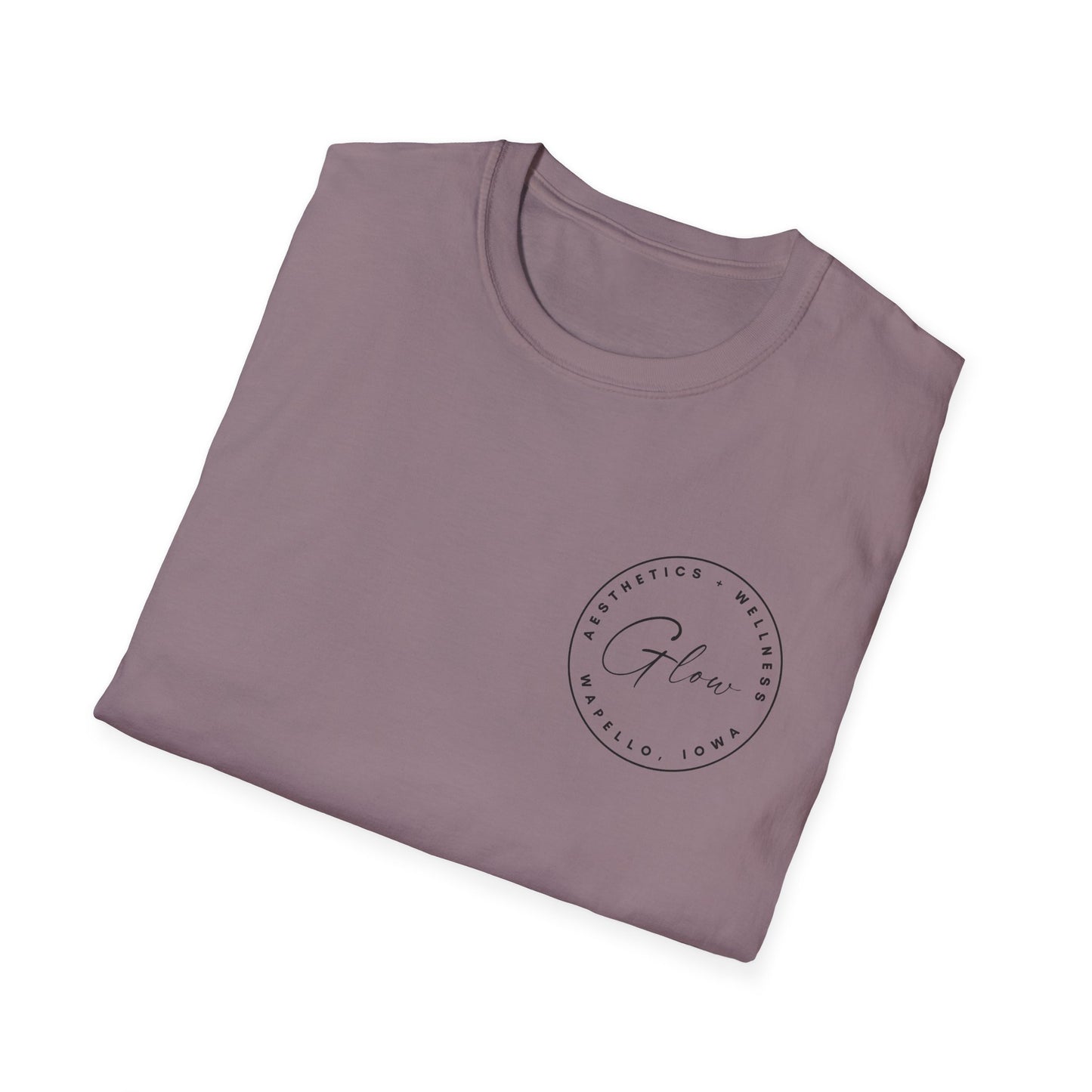 Glow Circle Logo FRONT/BACK T-Shirt | Gildan Soft-Style