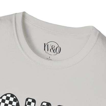 Iowa Checkered Bow T-Shirt | Gildan Softstyle