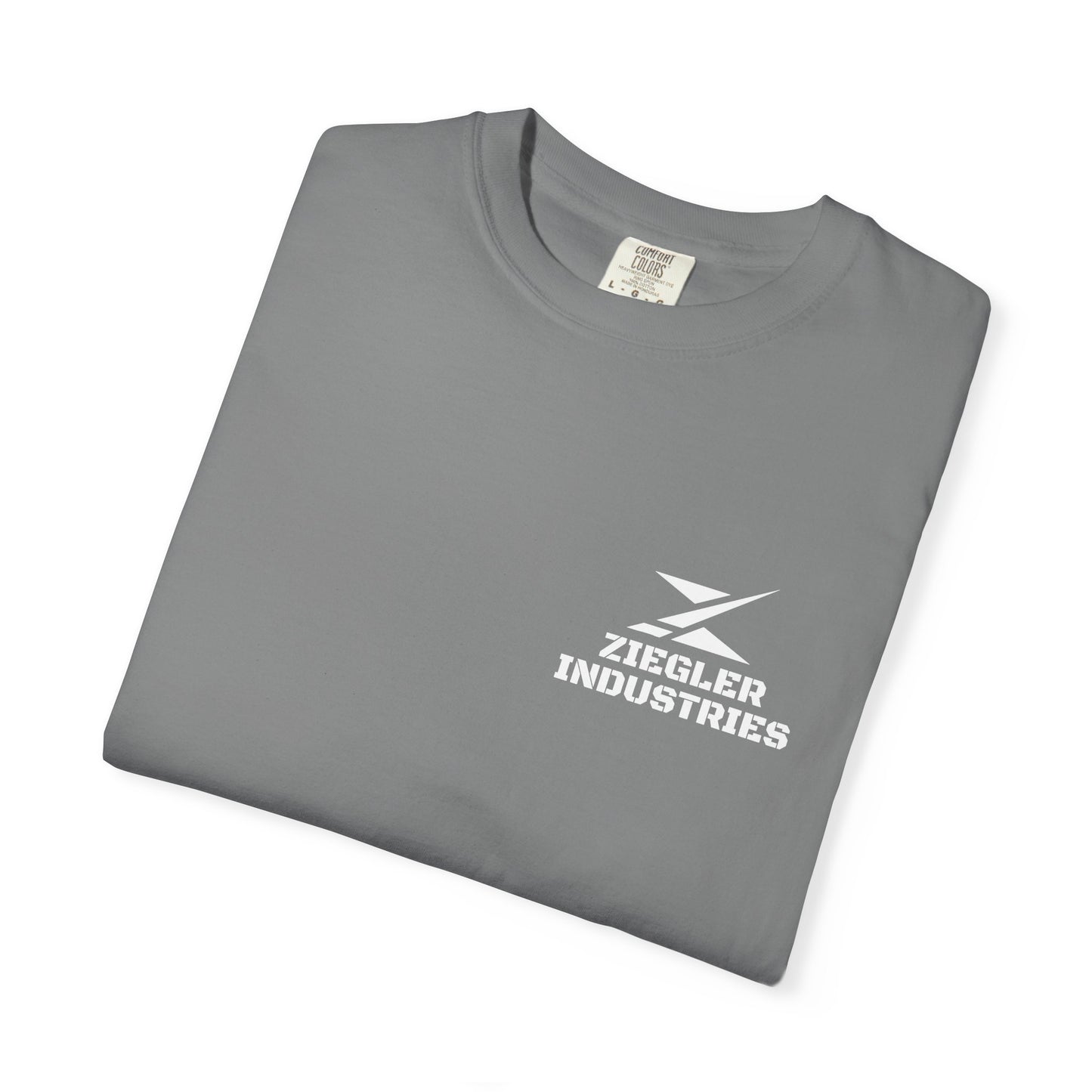 Ziegler Industries White Logo T-Shirt | Comfort Colors