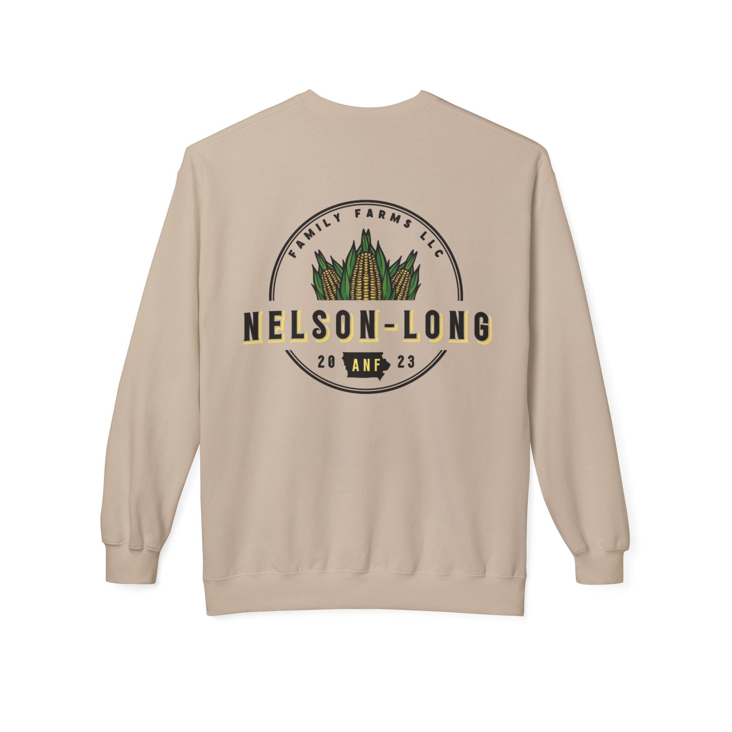 Nelson-Long FRONT/BACK Crewneck | Gildan Softstyle