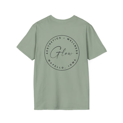 Glow Circle Logo FRONT/BACK T-Shirt | Gildan Soft-Style