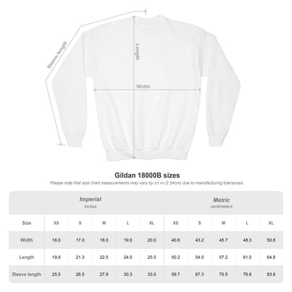Swarm 9U "1" YOUTH Baseball Crewneck | Gildan Heavy Duty
