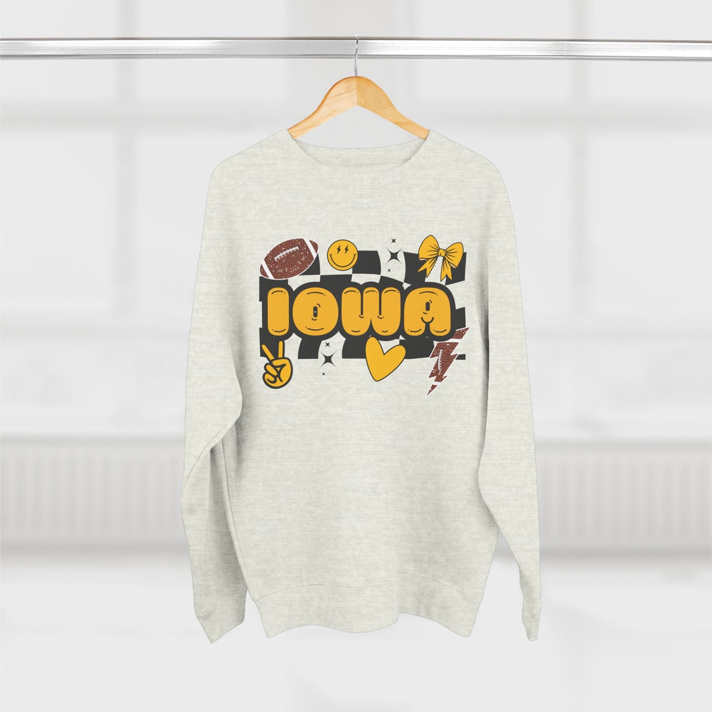 IOWA ✌️💛😊 Crewneck Sweatshirt *Most Popular*