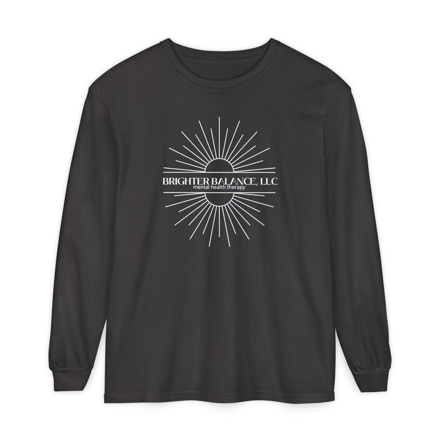 Brighter Balance Unisex Garment-dyed Long Sleeve T-Shirt | Comfort Colors