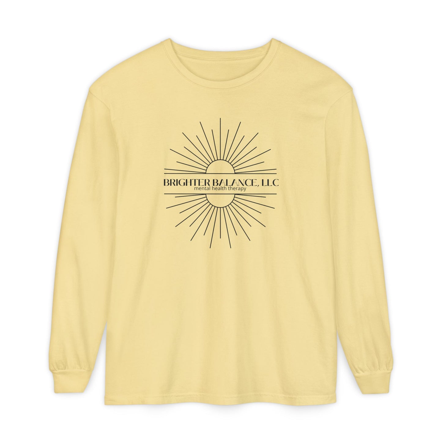 Brighter Balance Unisex Garment-dyed Long Sleeve T-Shirt | Comfort Colors