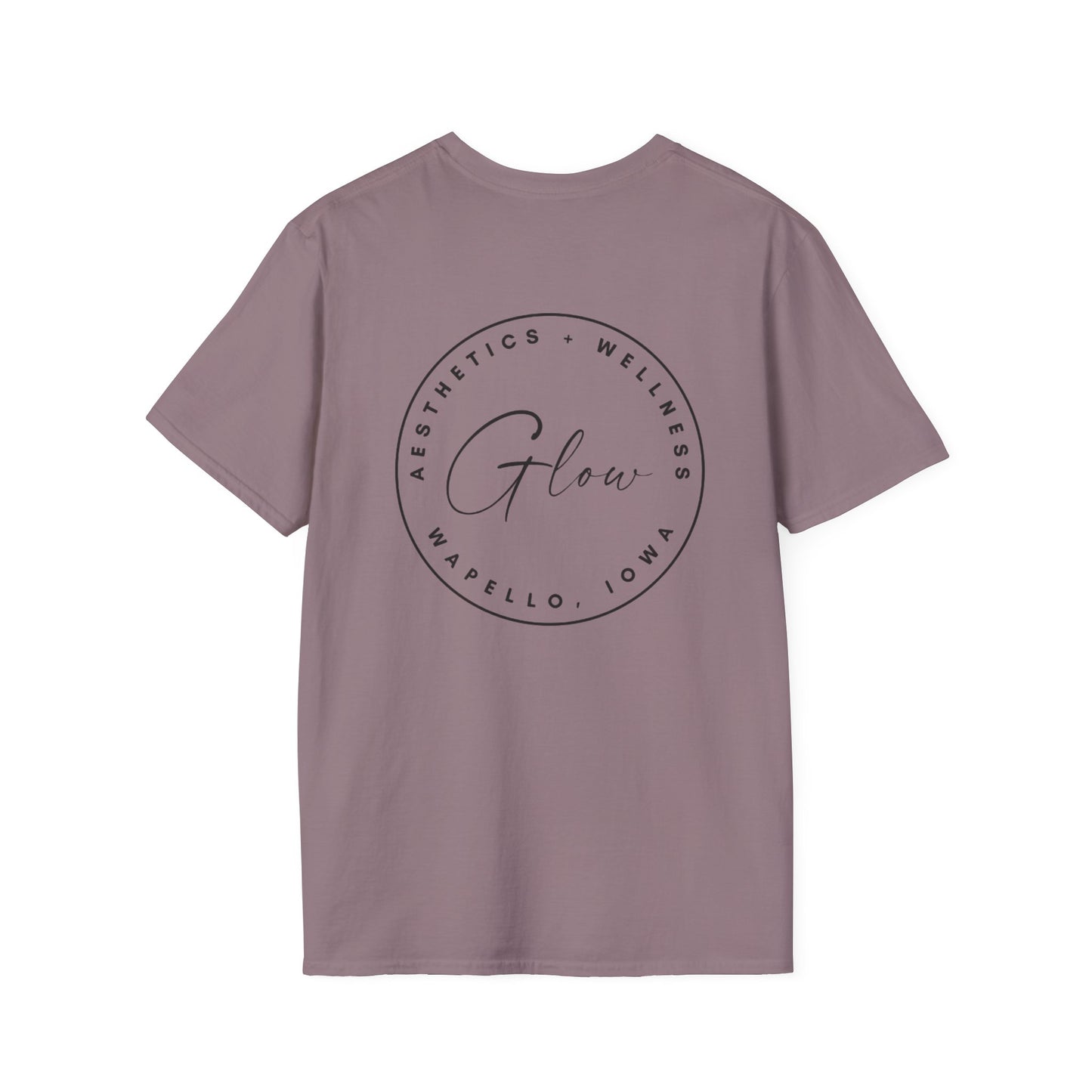 Glow Circle Logo FRONT/BACK T-Shirt | Gildan Soft-Style