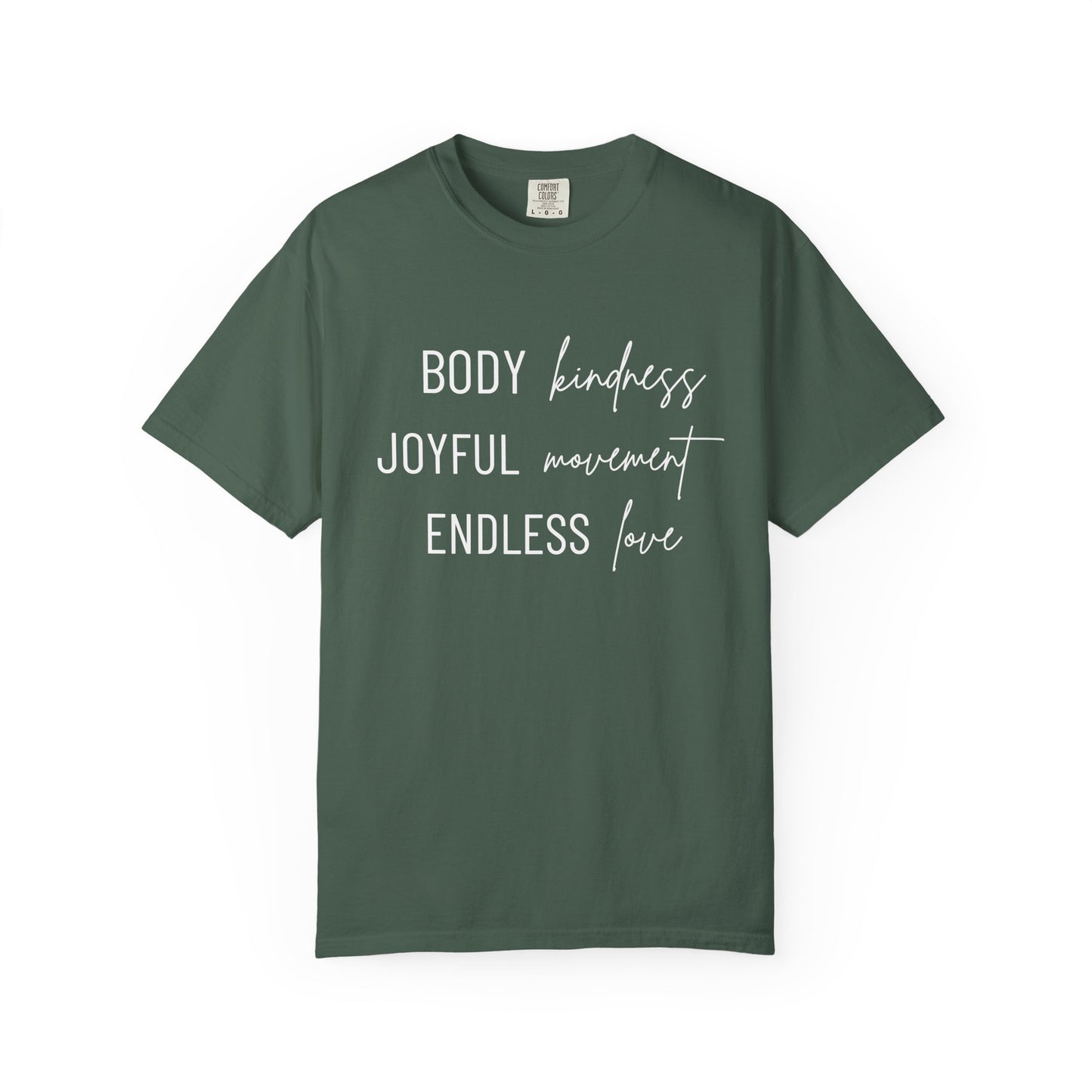 KML Kindness, Movement, Love T-shirt| Comfort Colors