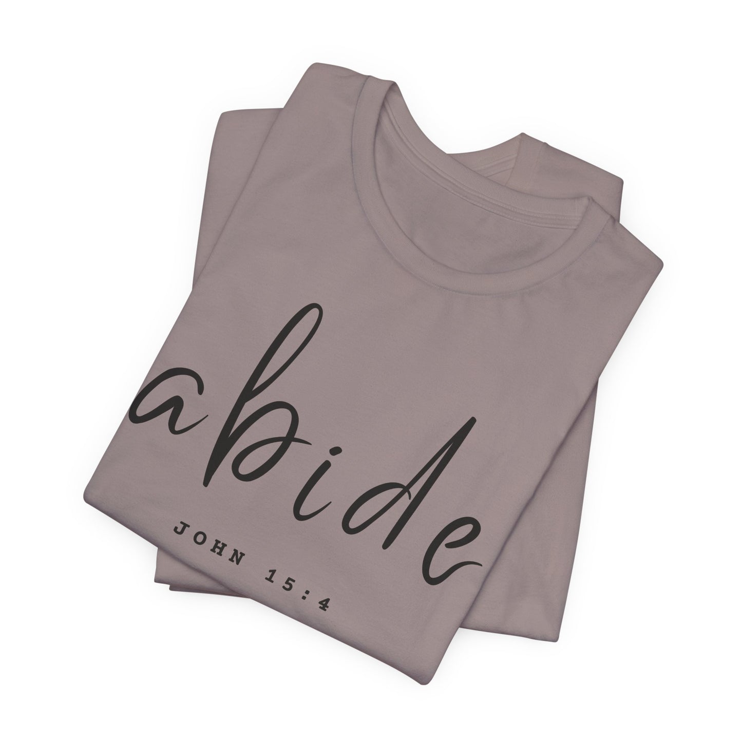 Abide JOHN 15:4 ADULT Tee | Bella Canvas