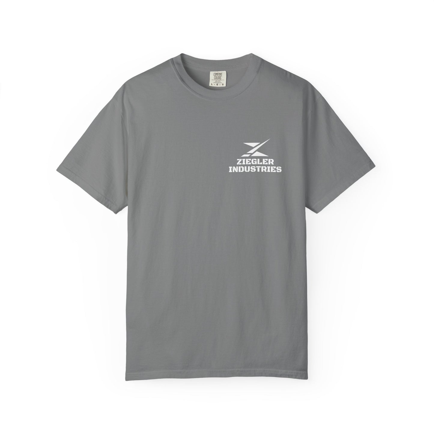 Ziegler Industries White Logo T-Shirt | Comfort Colors