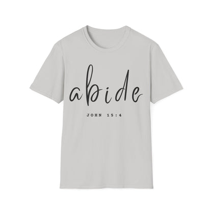Abide JOHN 15:4 ADULT Tee | Gildan Softstyle