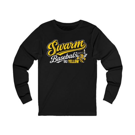 Swarm 9U "2" ADULT Baseball Long Sleeve | Bella Canvas