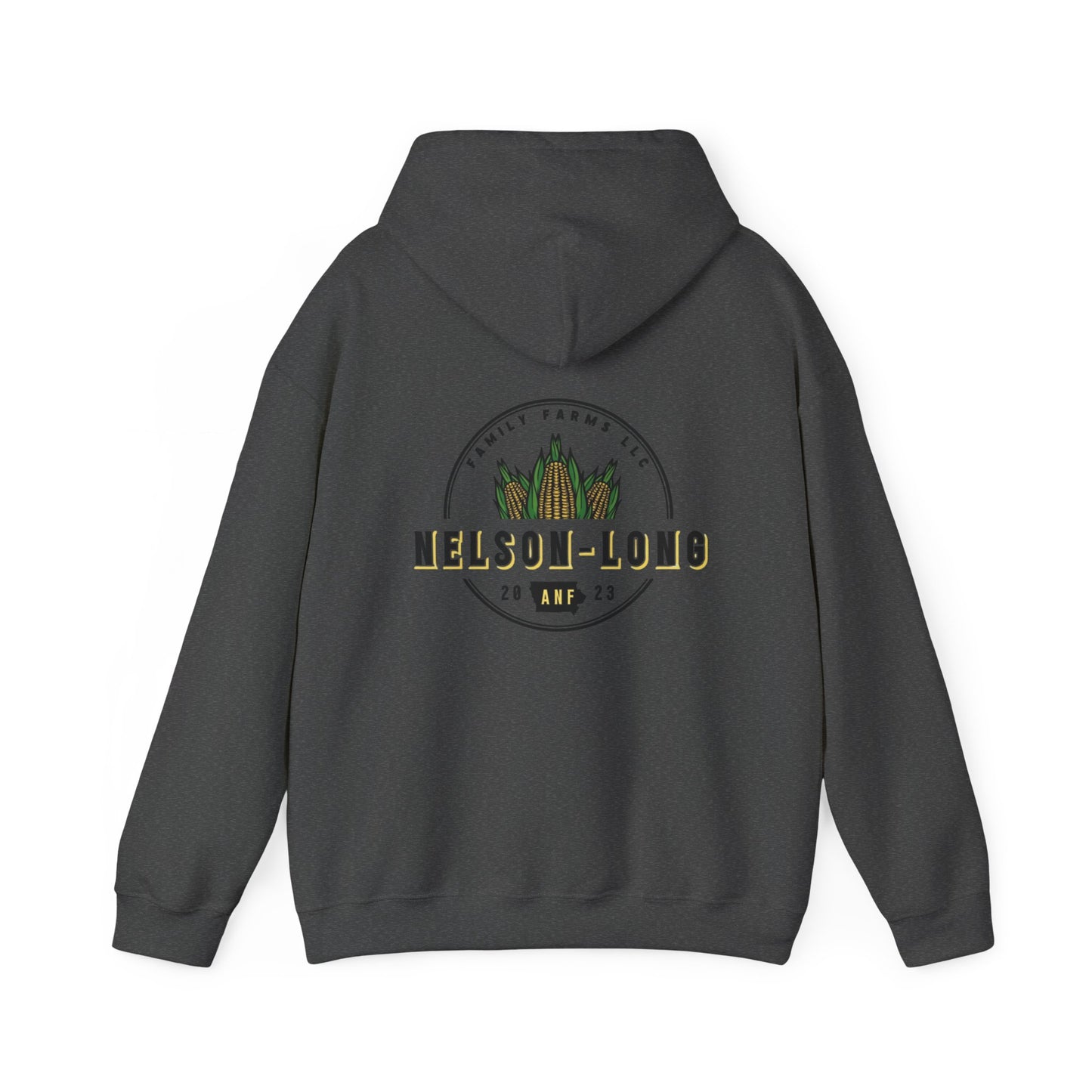 Nelson-Long FRONT/BACK Hoodie | Gildan Heavy Duty